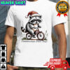 Professional Food Thief Raccon santa hat Biking shirt