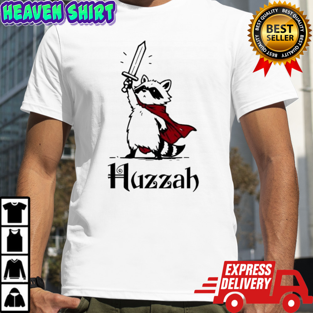Raccoon Warrior Huzzah shirt