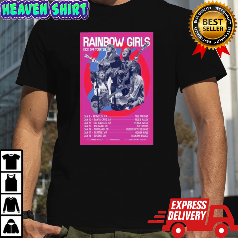 Rainbow Girls Kick Off Tour 2026 Dates T-shirt