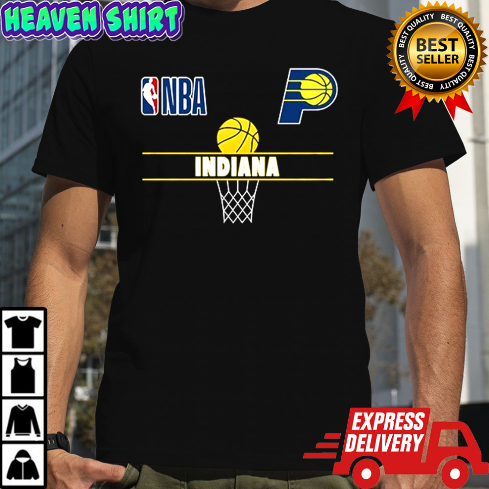 Red white and Indiana Pacers mascot USA flag shirt