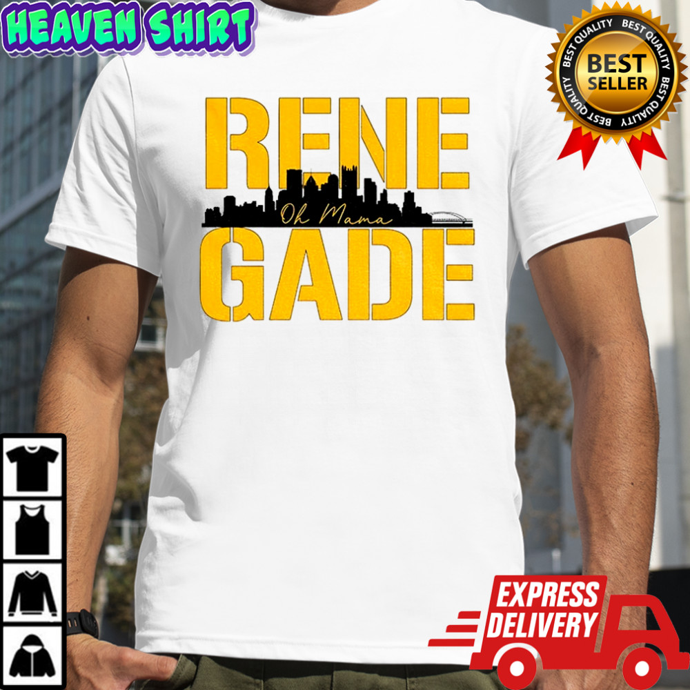 Rene Gade Oh Mama Aaron Rodgers Pittsburgh Steelers Football City Skyline NFL shirt