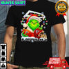 Santa Christmas Grinch Atlanta Falcons holding helmet football shirt
