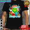 Santa Christmas Grinch Miami Dolphins holding helmet football shirt