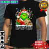 Santa Christmas Grinch New Orleans Saints holding helmet football shirt
