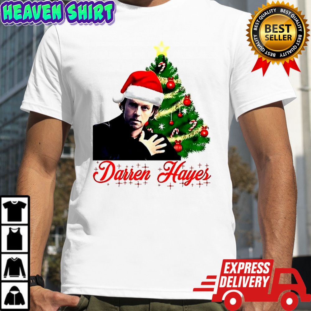 Santa Darren Hayes Christmas tree shirt