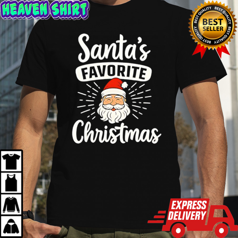 Santa Favorite Christmas head shirt