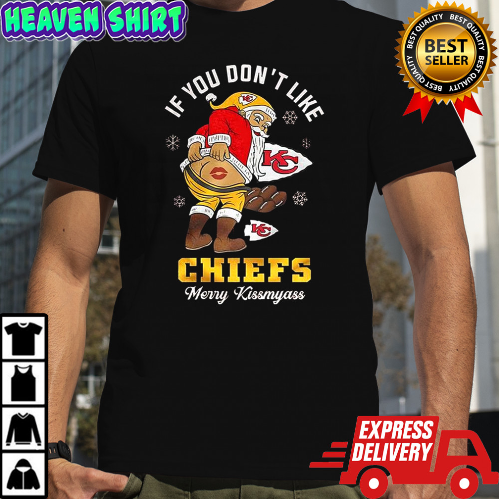 Santa X Kansas City Chiefs If you don’t like Chiefs merry Kissmyass Christmas shirt
