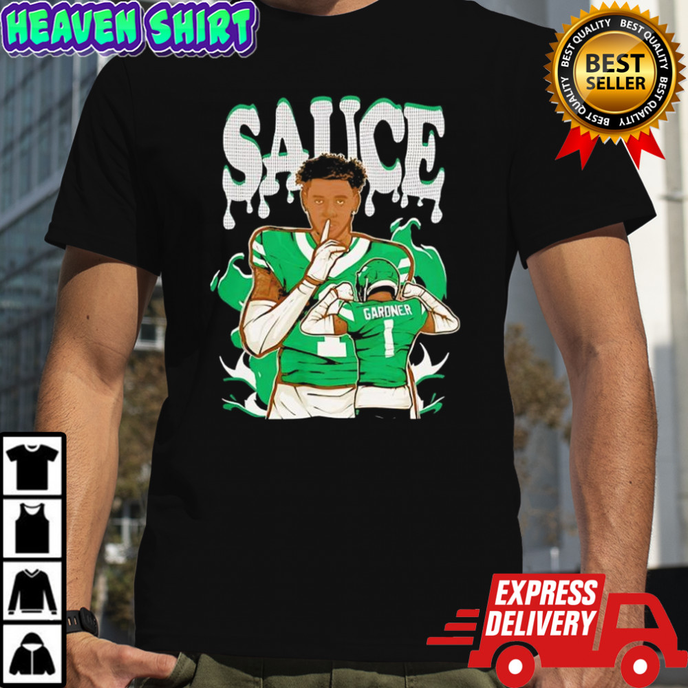 Sauce Gardner Cartoon New York Football graphic shirt