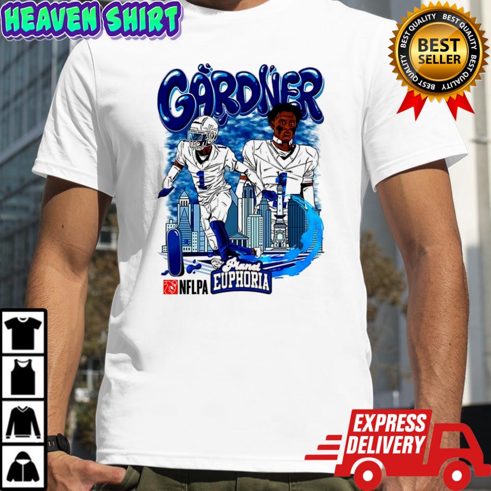 Sauce Gardner Indianapolis Colts football number 1 skyline cartoon shirt
