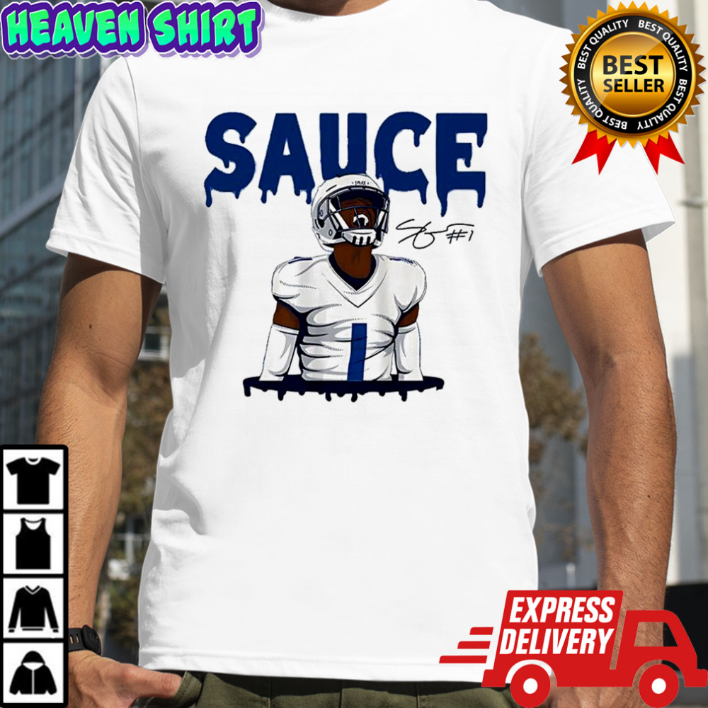 Sauce Gardner Indianapolis Colts football The drip Indy signature shirt