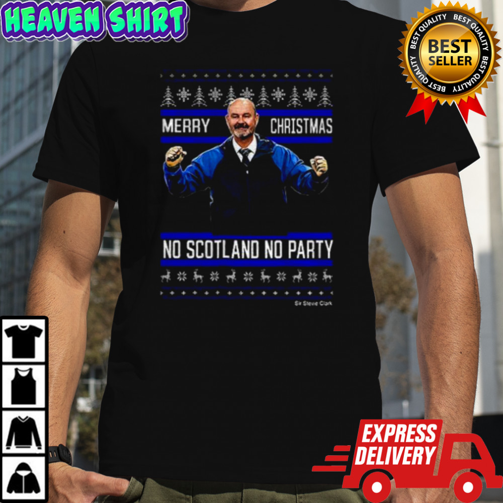Scotland Clark Merry Christmas no Scotland no party shirt