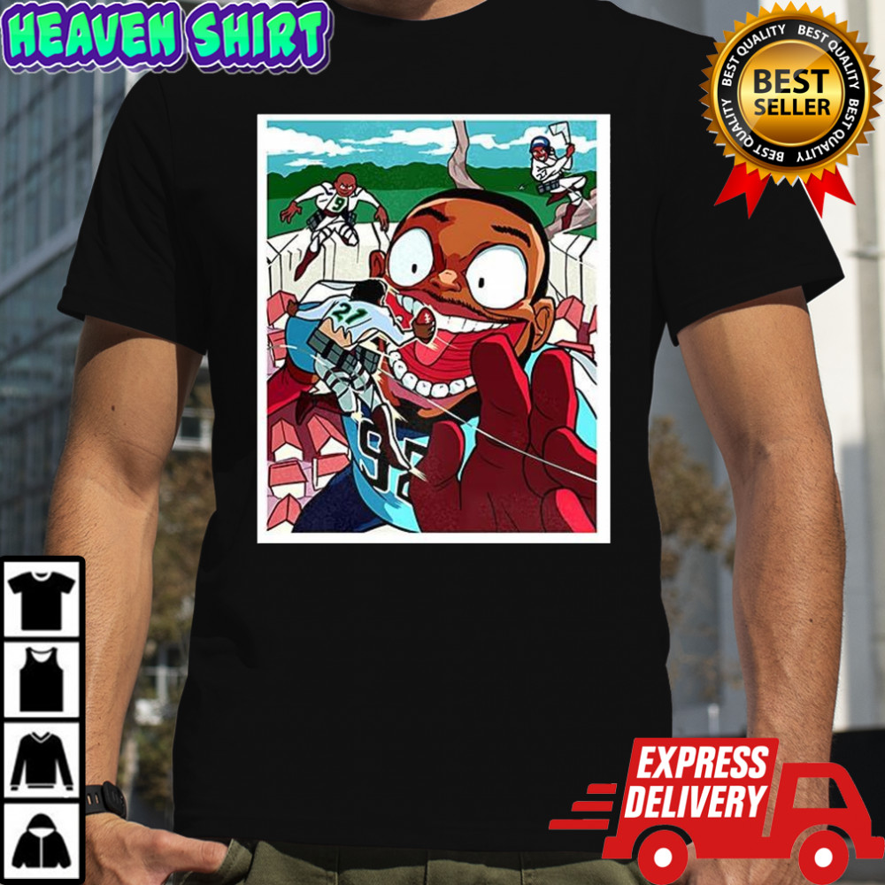 Seattle Seahawks Titan down cartoon shirt