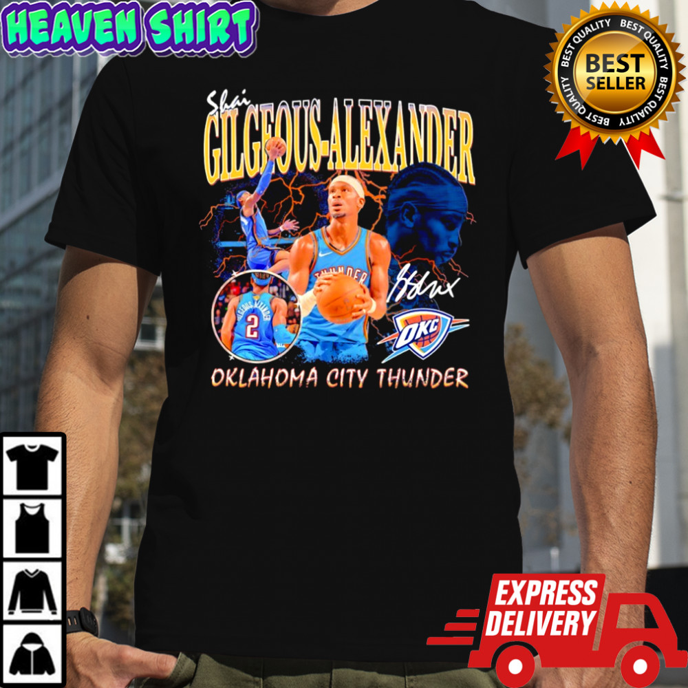 Shai Gilgeous-Alexander Oklahoma City Thunder player basketball shirt