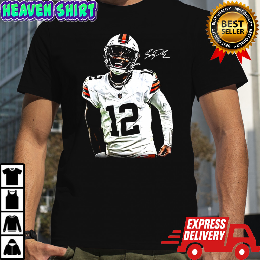 Shedeur Sanders Cleveland Browns football the debut signature shirt