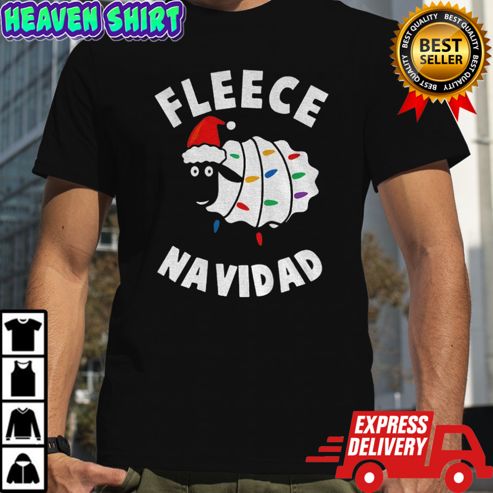 Sheep Xmas Santa Fleece Navidad Merry Christmas shirt
