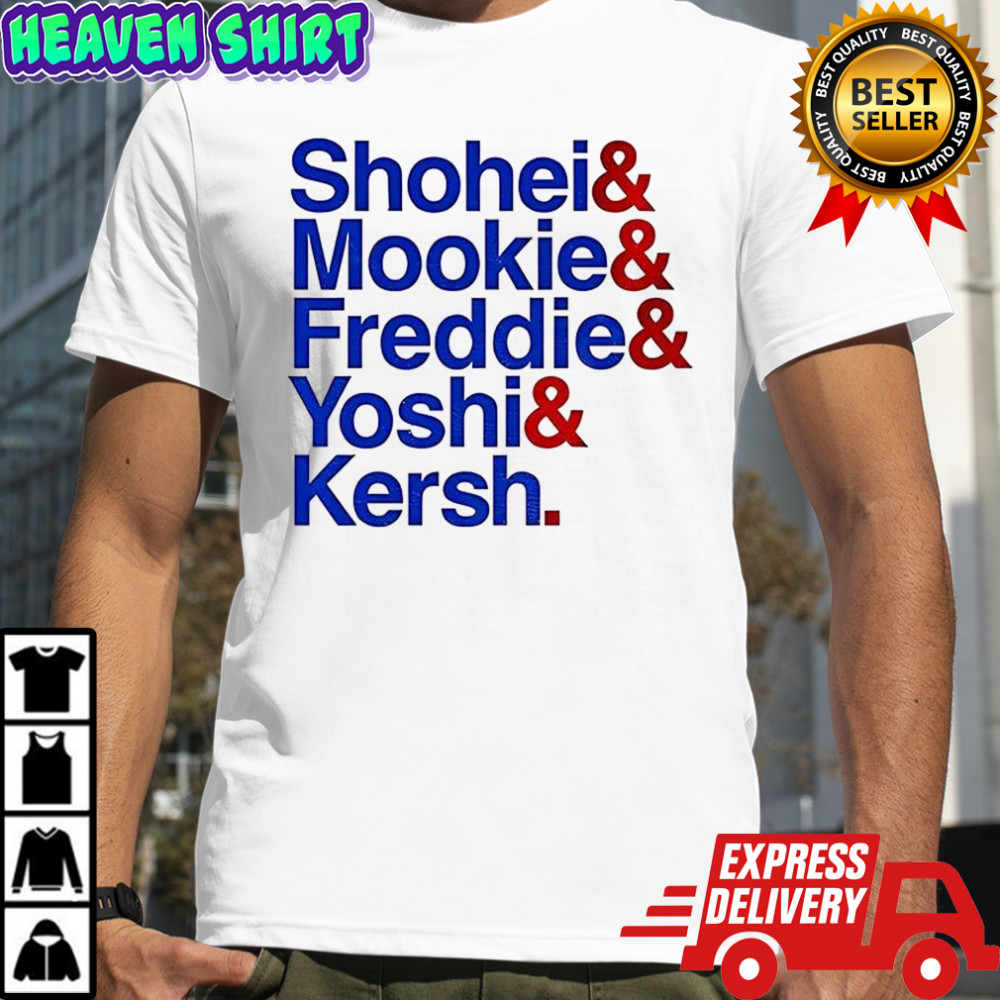 Shohei Mookie Freddie Yoshi and Kersh shirt