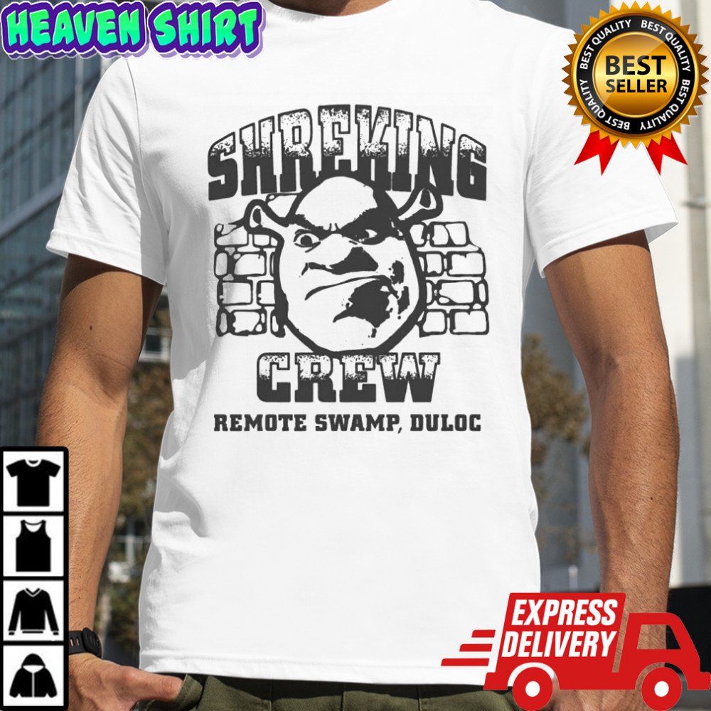 Shrek Shreking Crew Remote Swamp Duloc shirt