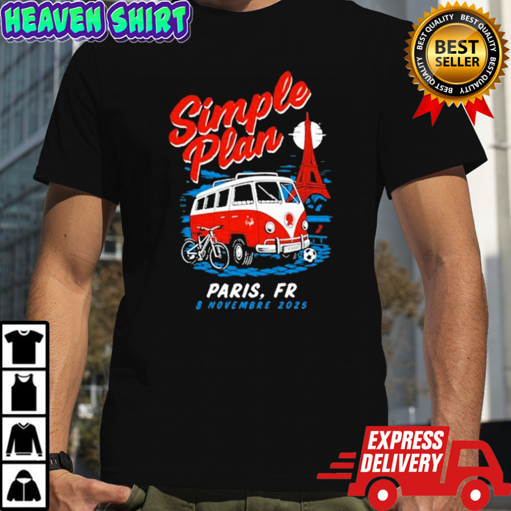 Simple Plan November 8, 2025 Paris La Défense Arena, Nanterre, France T-Shirt