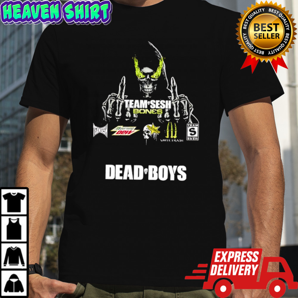 Skeleton Team Sesh bones Dead boys shirt
