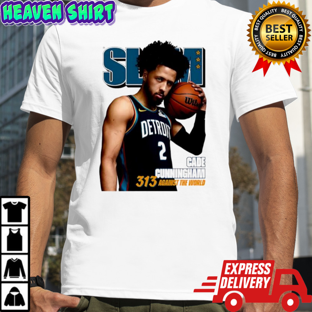 Slam Cade Cunningham Pistons 313 Against The World shirt