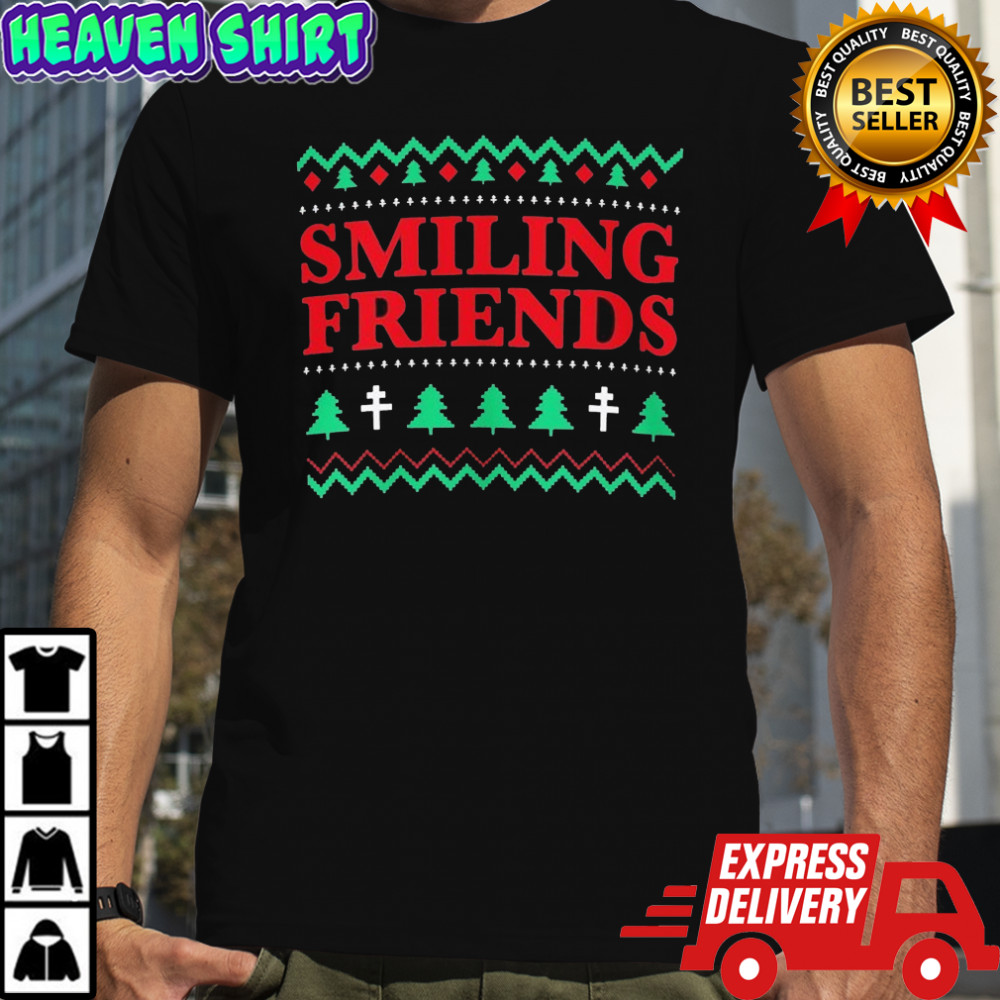 Smiling Friends Ugly Christmas T-shirt