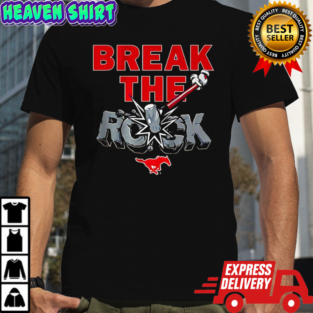 SMU Mustang football break the rock shirt