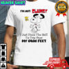 Snoopy and Woodstock I’m not clumsy I just have the skill to trip over my own feet shirt