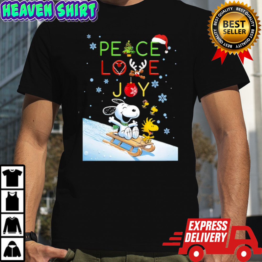 Snoopy and Woodstock Peace Love Joy shirt