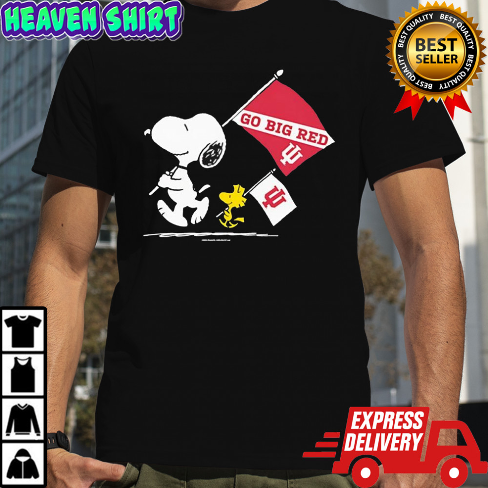Snoopy and Woodstock x Indiana HoosiersGameday go Big Red shirt