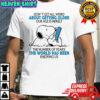 Snoopy don’t get all weird about getting older our age is merely the number of years shirt