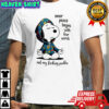 Snoopy inner peace begins with four words not my fucking problem shirt