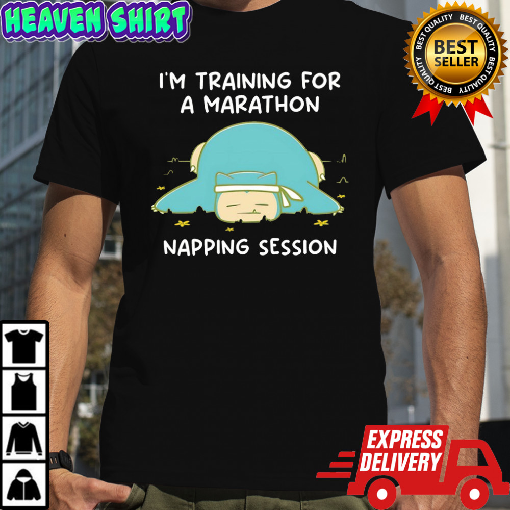 Snorlax I’m training for a marathon napping session shirt