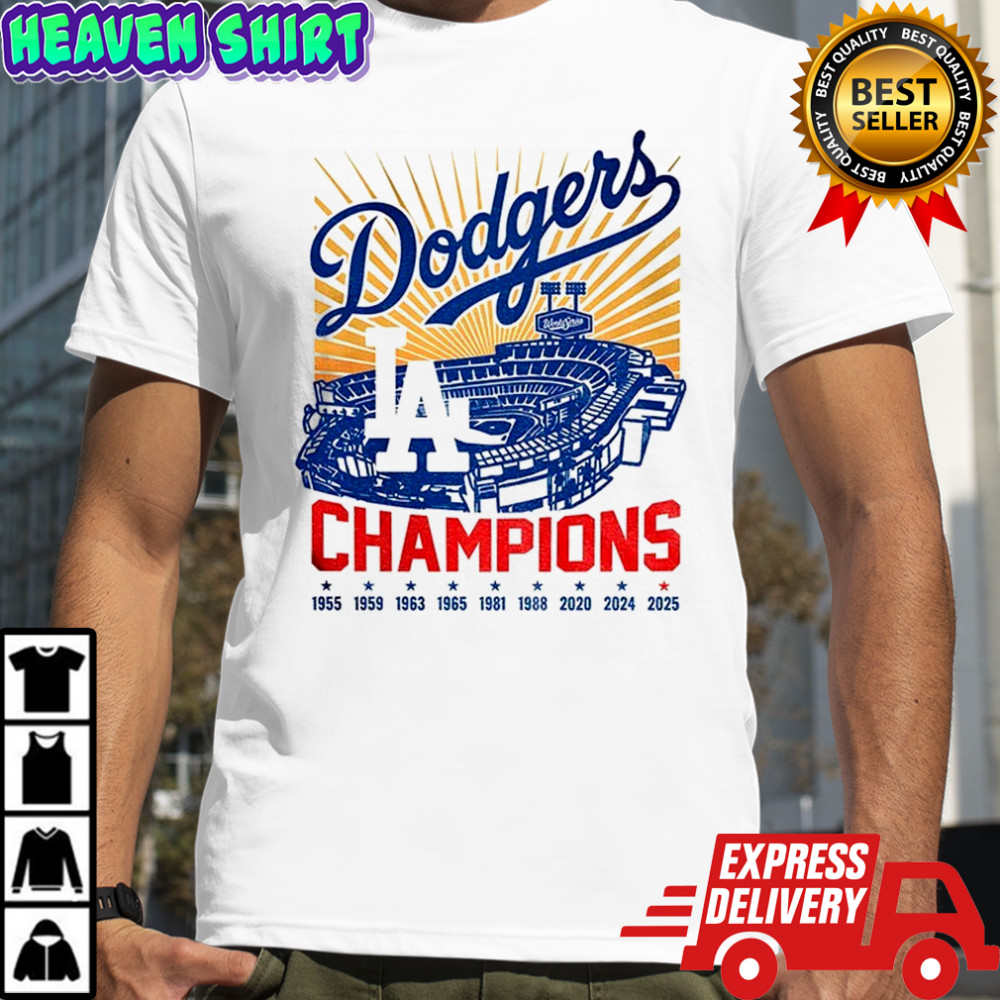 Stadium 2025 Los Angeles Dodgers Baseball World Series Champion 1955 2025 shirt
