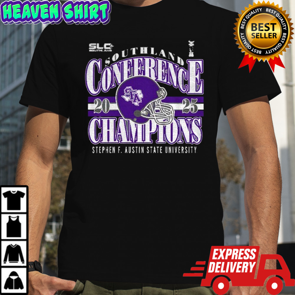Stephen F. Austin State University helmet Southland Conference Champions 2025 shirt