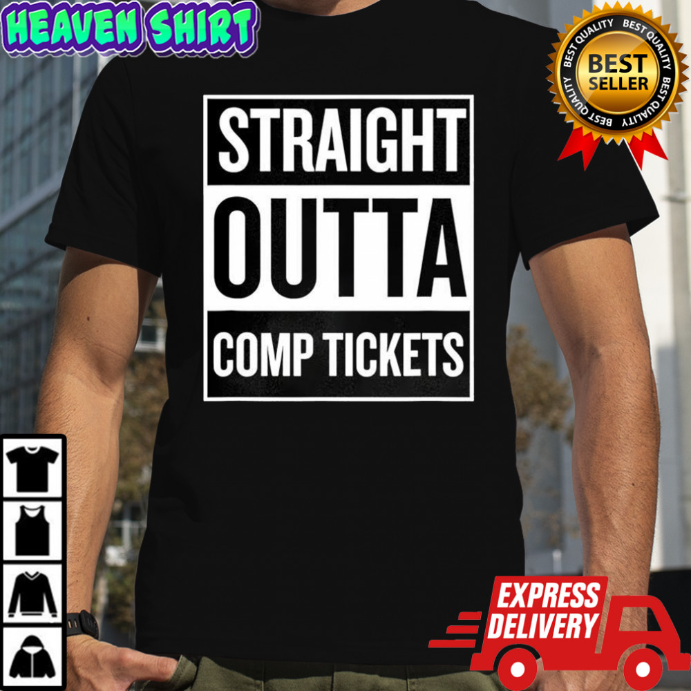 Straight Outta Comp Tickets logo retro shirt