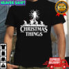 Stranger Things Christmas silhouette retro shirt
