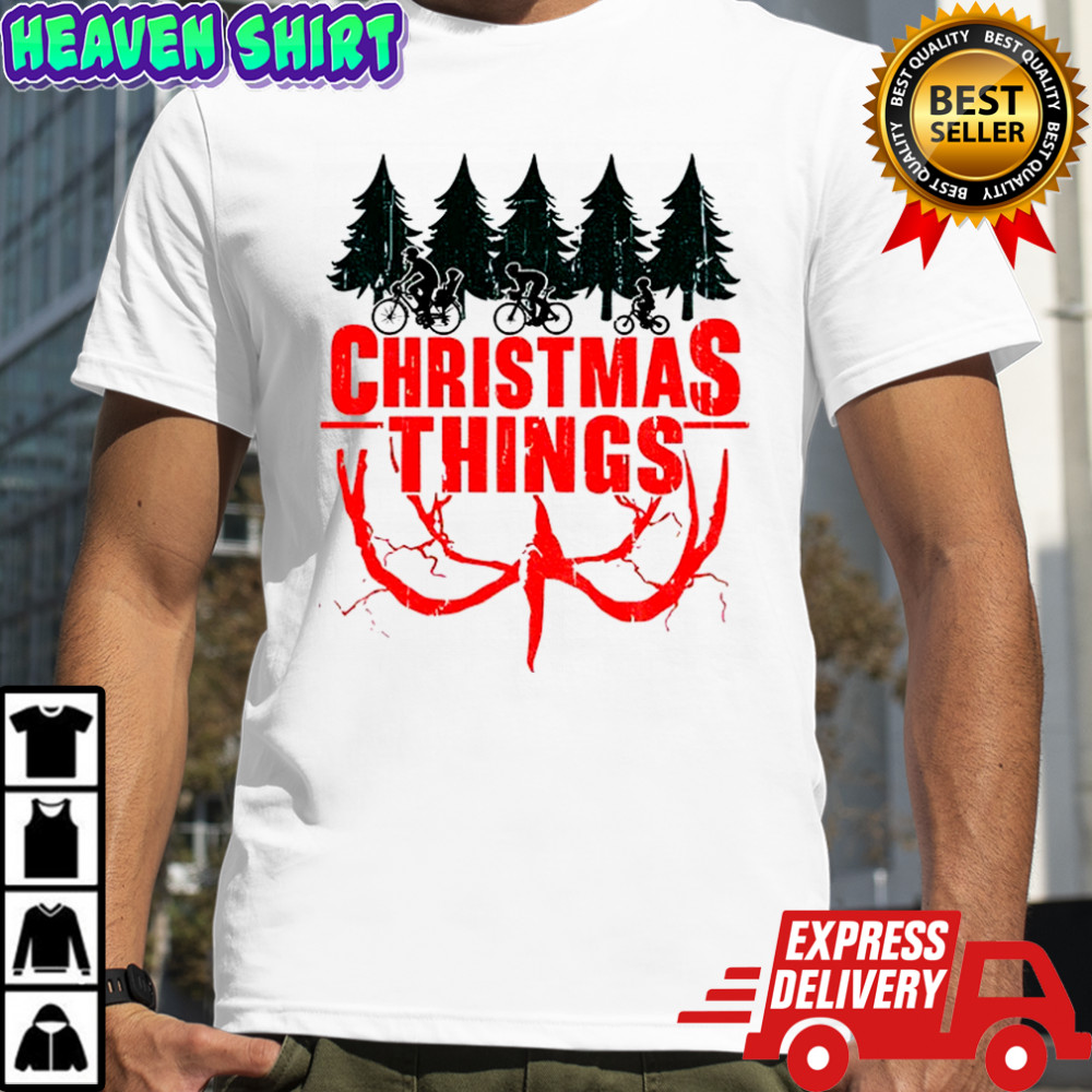 Stranger Things Christmas Things Christmas tree Merry Christmas shirt