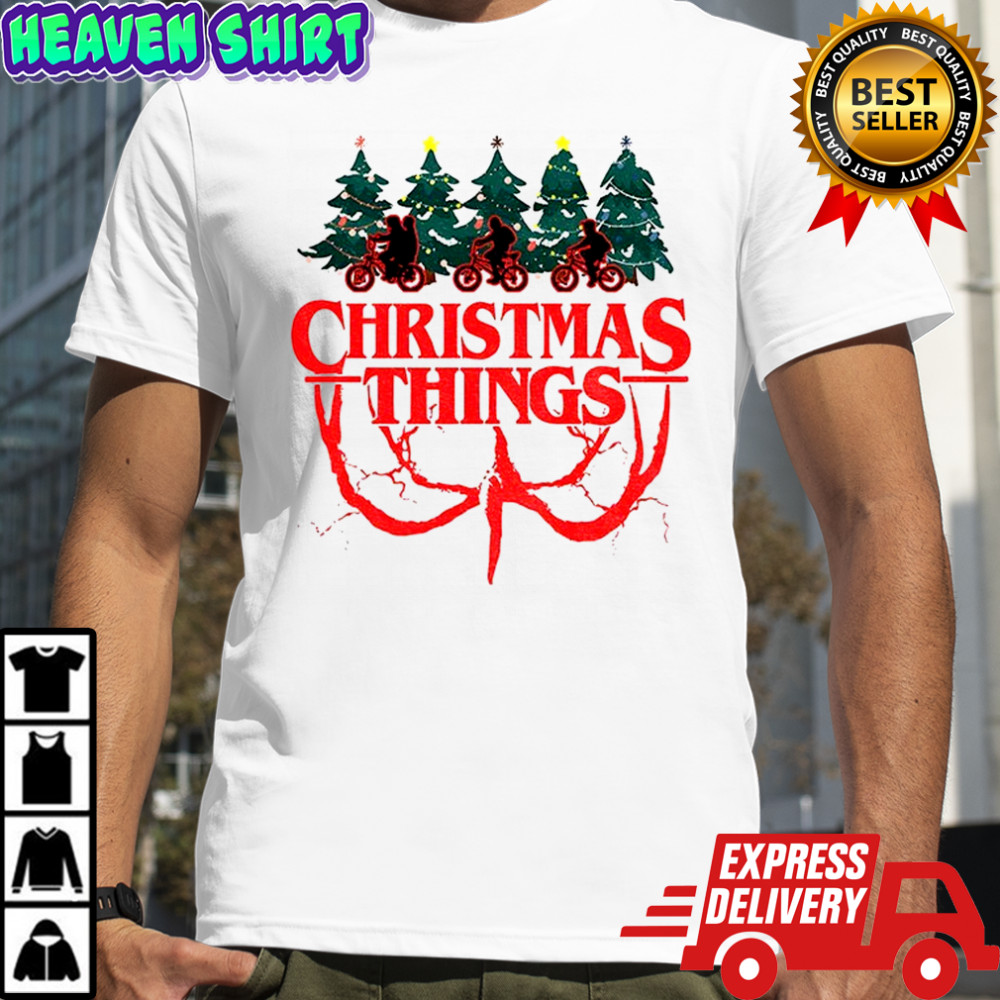 Stranger Things Christmas Things Merry Christmas shirt