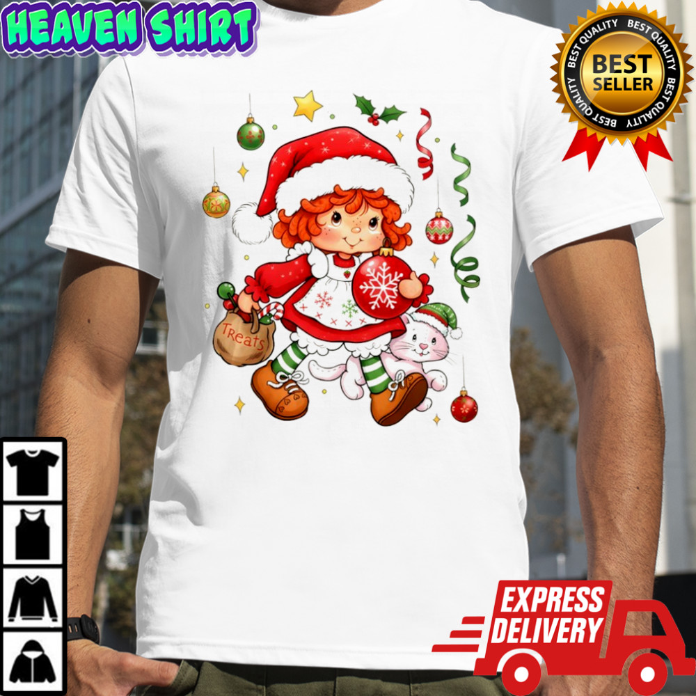 Strawberry Shortcake Treats Christmas Characters Merry Christmas shirt
