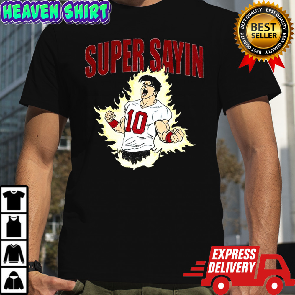 Super Saiyan player number 10 cartoon shirt