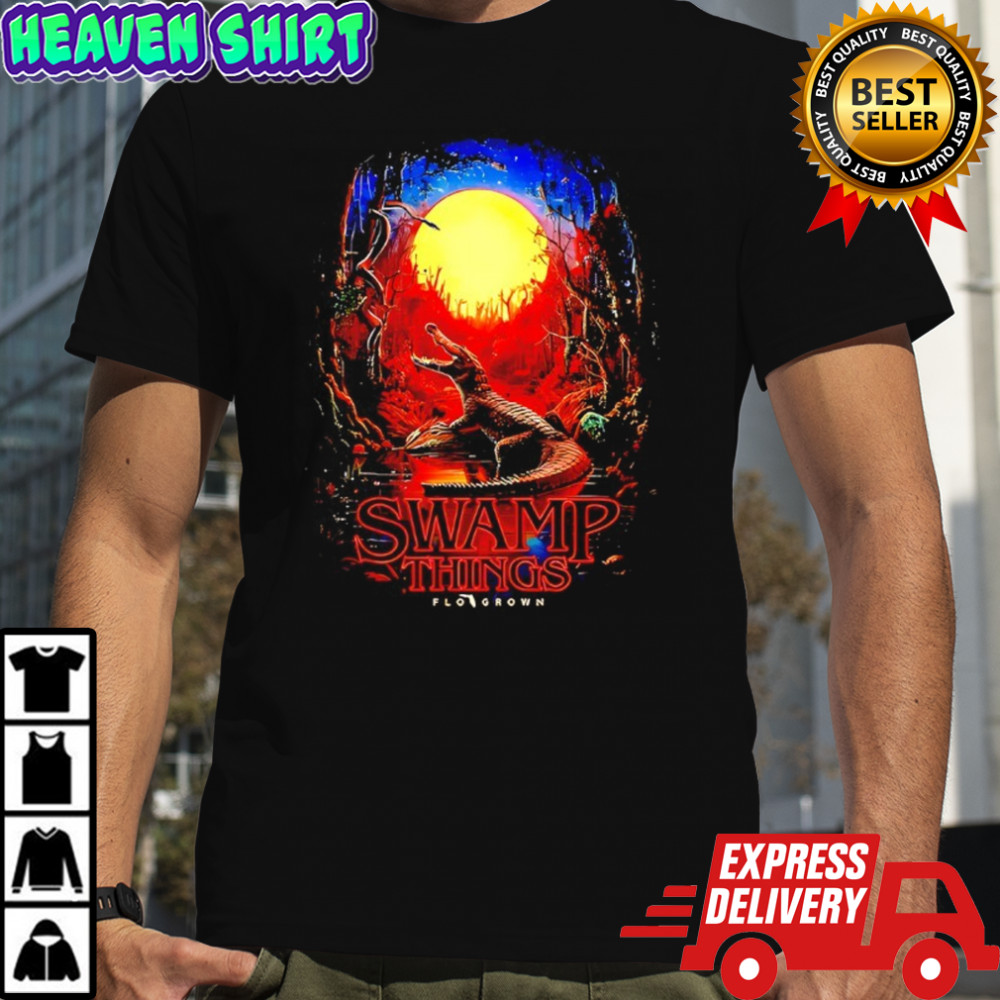 Swamp Things crocodile flo grown shirt