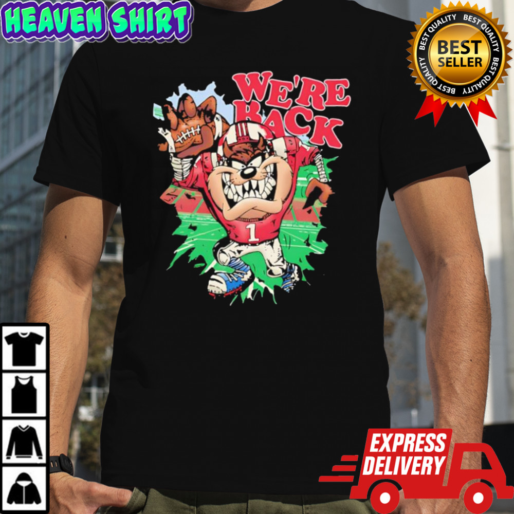 Taz the Tasmanian Devil we’re back football graphic shirt