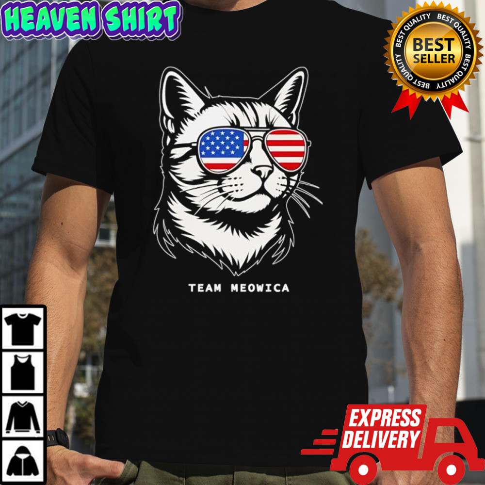 Team Meowica All American Cat shirt
