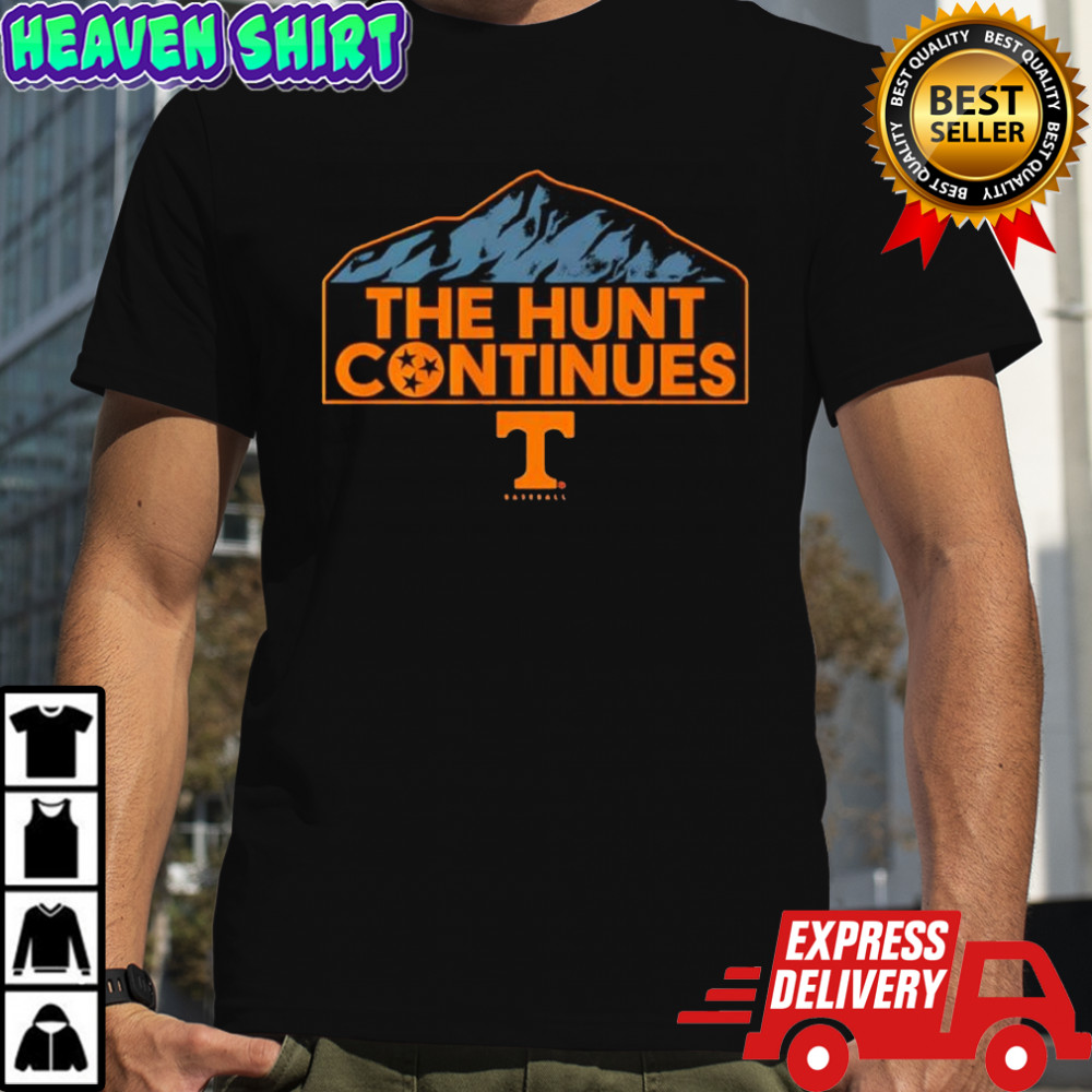 Tennessee Baseball The Hunt Continues Mountain Logo shirt