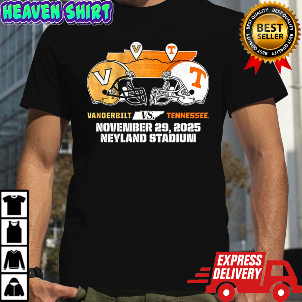 Tennessee Volunteers vs Vanderbilt Commodores November 29 2025 Neyland Stadium football shirt