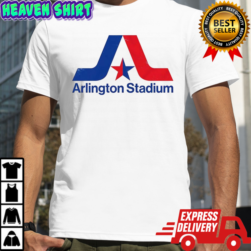Texas Rangers baseball Arlington stadium logo shirt