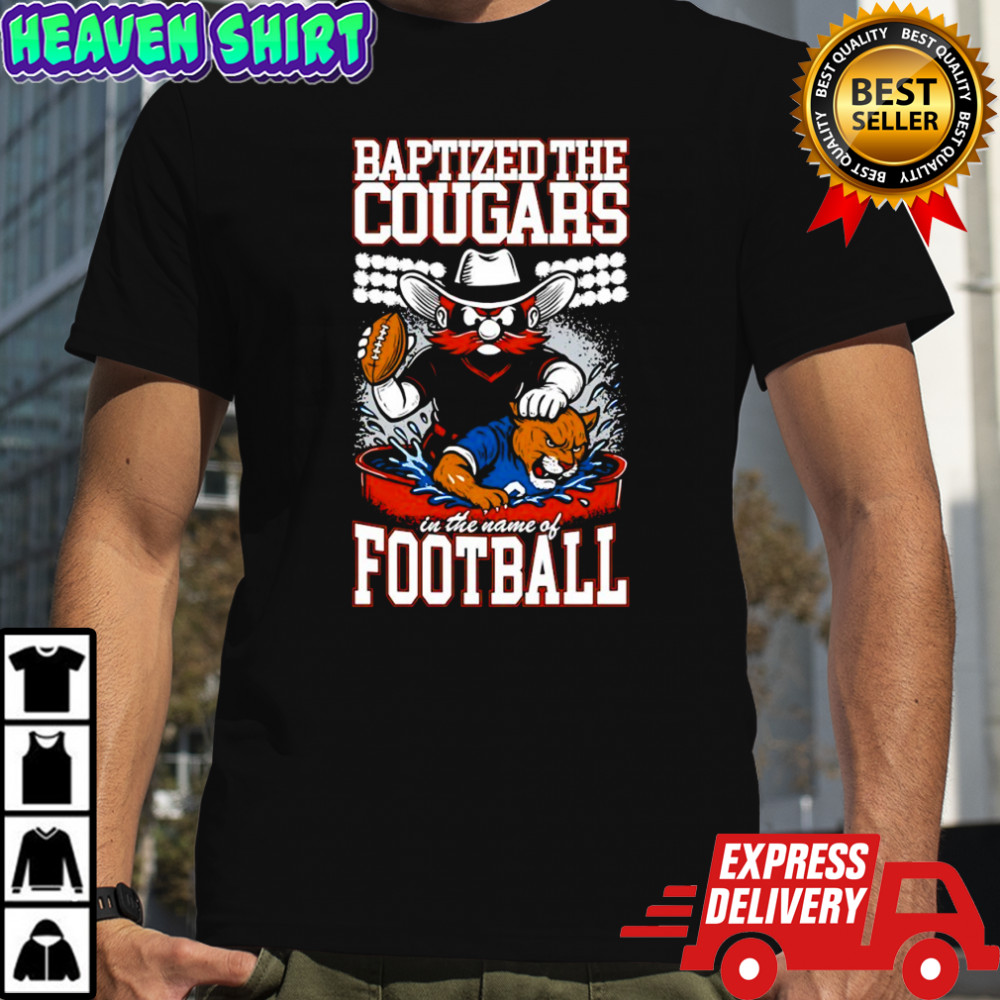 Texas Tech Red Raiders baptized the BYU Cougars in the name of football shirt