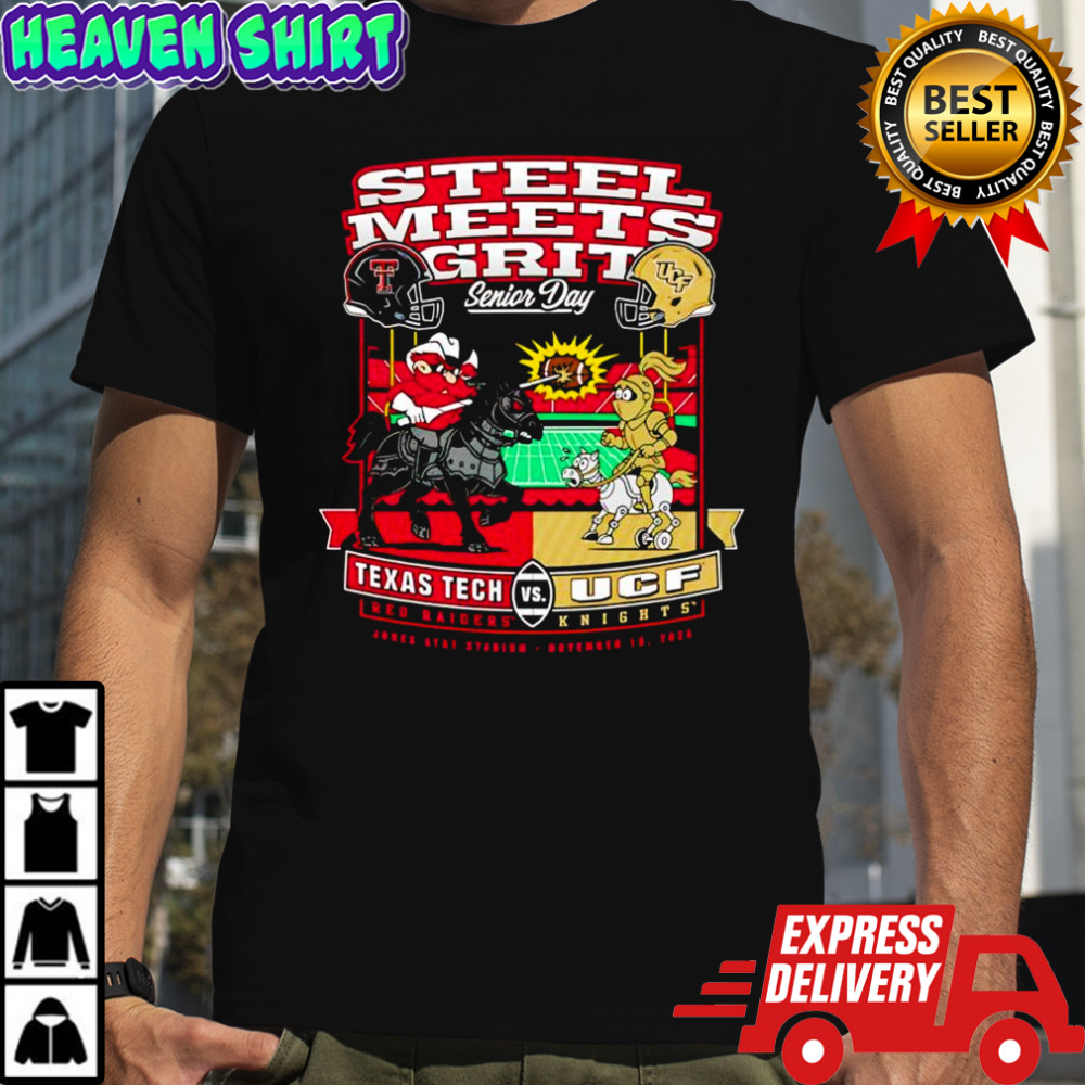 Texas Tech vs. UCF Senior Day steel meets grit shirt