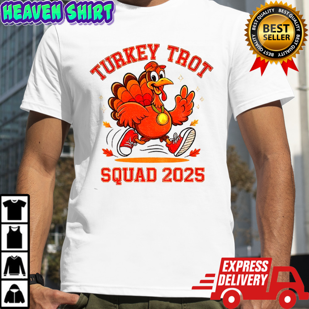Thanksgiving Day Running Turkey Trot Squad 2025 shirt