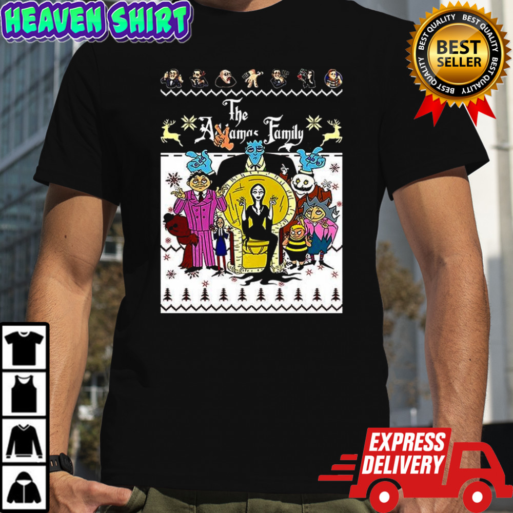 The Addams family Christmas animated shirt